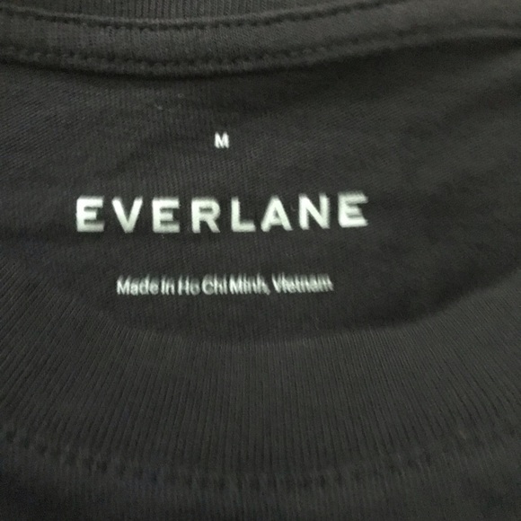 Crewneck SS Black T Shirt Dress by Everlane - Picture 3 of 6